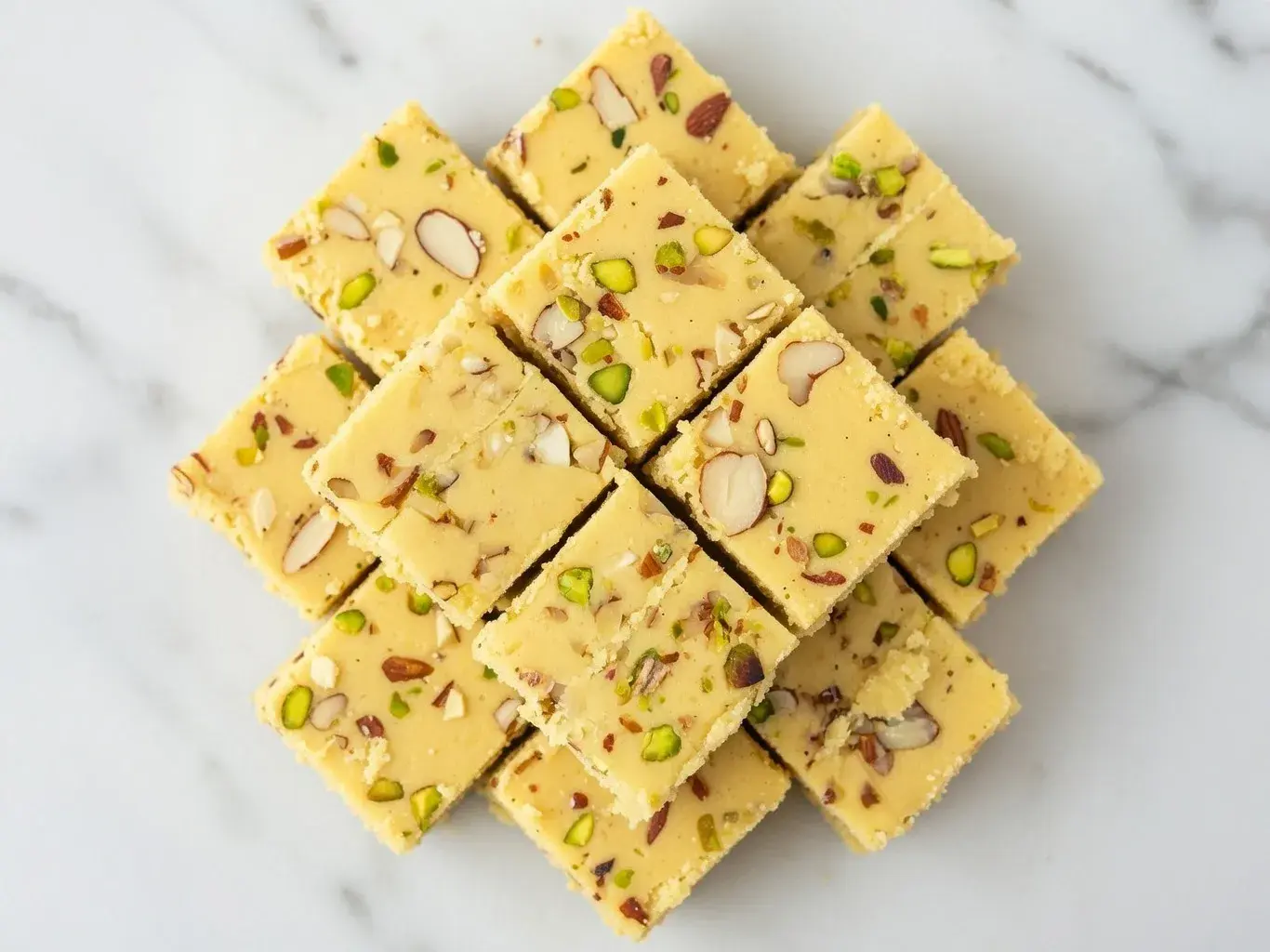 Ferskt barfi med pistasj og mandel